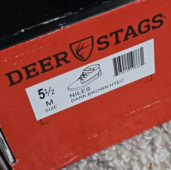 Deer Stags Boy's Niles Memory Foam Dress Casual Comfort High Top - Picture 4 of 5